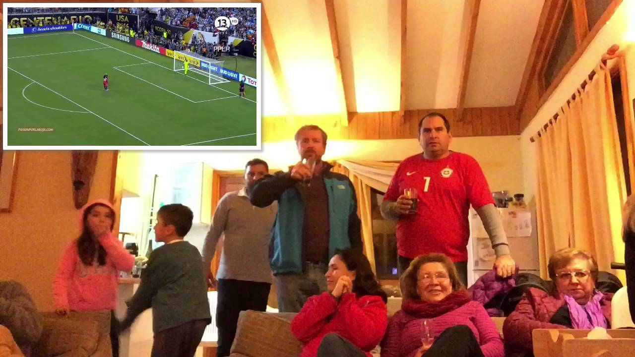 Reacciones de hinchas Chilenos 2016  Copa América Centenario