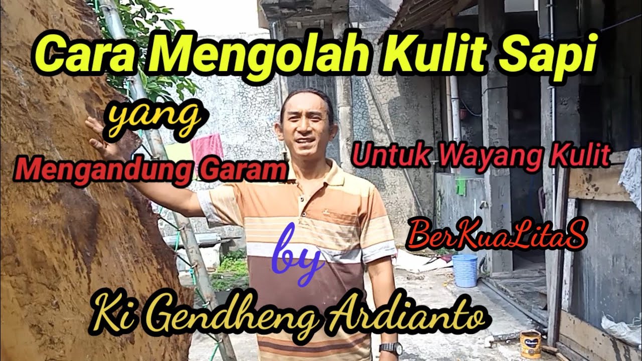 CARA Mengolah Kulit Sapi Untuk Wayang Kulit.(Bagian 1)