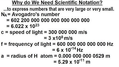 Algebra - Ch. 4: Exponents & Scientific Notation (18 of 33) Why do we Need Scientific Notation?
