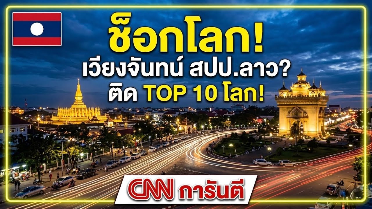 ช็อกโลก!เวียงจันทน์ สปป.ลาว ติด TOP 10 โลก! CNN การันตี.🔥😱