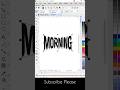 #CorelDRAW Text to Shape Effect | Must Try Typography Hack #GraphicDesign