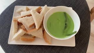 Steamed Toast with Thai Pandan Custard #ขนมปังสังขยาใบเตย