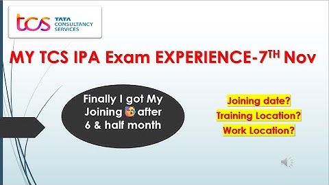 MY TCS IPA Exam EXPERIENCE-7TH Nov 2024 | Finally I got my joining letter |#TCS #TCSIPAEXAM #ipaexam