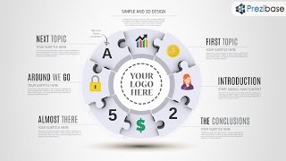 3D Round Puzzle - Prezi Template