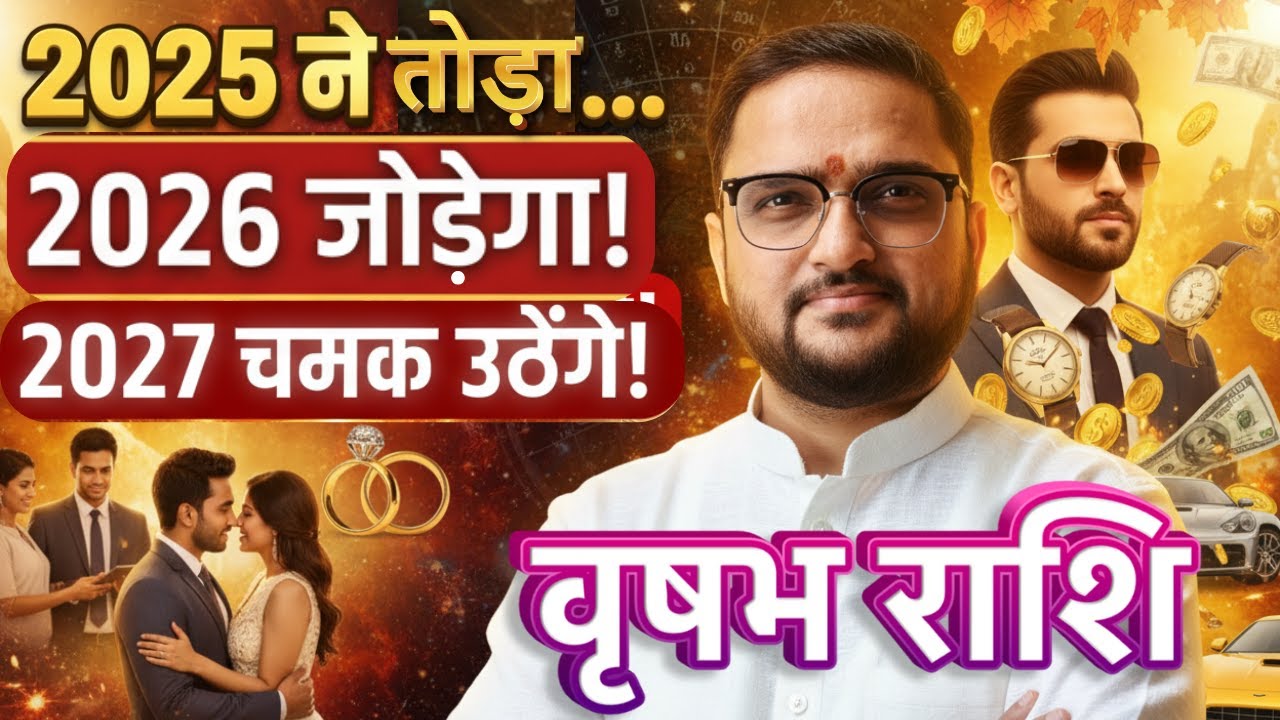 वृषभ राशि 2026-2027 | Vrishabh Rashi Yearly Horoscope 2026-2027 | Taurus Horoscope | Acharya Mukti