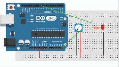 Potentiometer controlled LED with Arduino