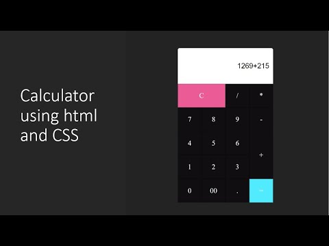How To Make a Calculator Using Html CSS3 & Javascript