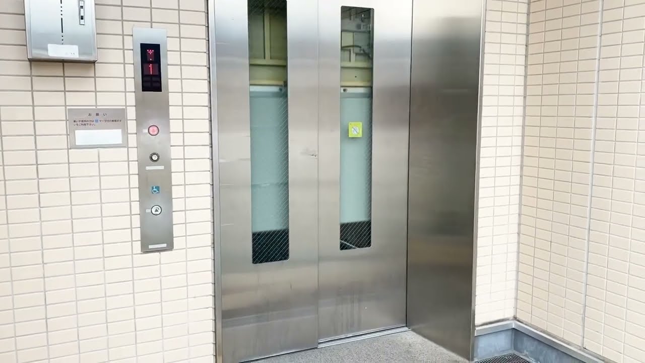 【フジテック】伊予西条駅外　ぽっぽ橋エレベーター自転車2台乗れるエレベーター