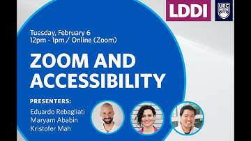Zoom and Accessibility Workshop