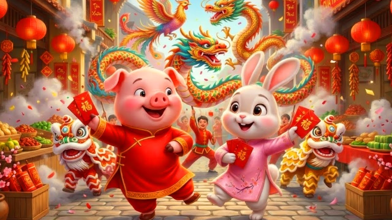 Ngày Xuân Long Phụng Sum Vầy Remix 🐲 Nhạc Xuân Thiếu Nhi Sôi Động 2026