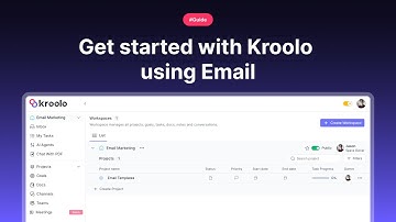 Get Started with Kroolo Using Email