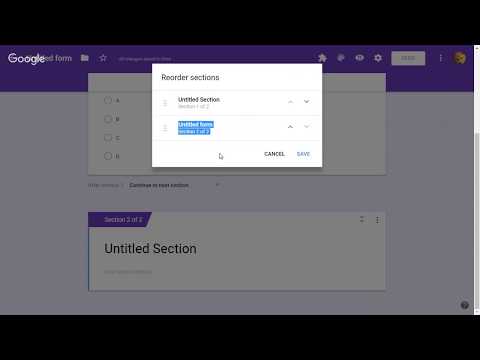 Reorder Sections & Duplicate Sections in Google Form