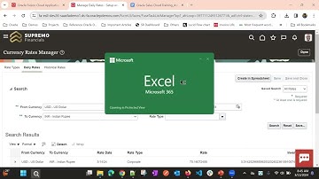 Enable Currencies & Manage Daily Rates in Oracle Fusion Cloud | Exchange Change Rates