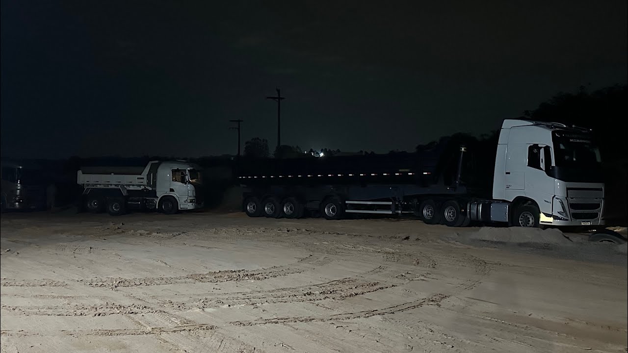 DORMINDO NO PORTO DE AREIA COM VOLVO FH 500