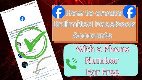 How to Create Unlimited Facebook Accounts With a Phone Number For Free | Unlimited Facebook Accounts