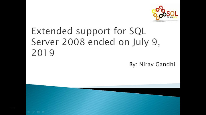 Lỗi 65001 is not supported bởi sql server 2008r
