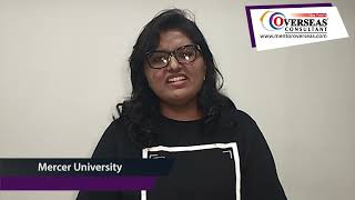 Priya Jani got Student Visa of USA to Study M S in Business Analytics at Mercer University