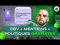 Mentions lgales shopify gratuites en  de 20 min