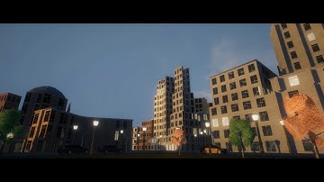 Procedural City Generator with Volumetric Cloudscape Simulation