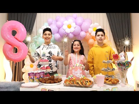 فيديو حفلة عيد ميلاد غزل الثامن ! فاجأناها بثمانية هدايا ! زين وتيم وغزل Happy birthday