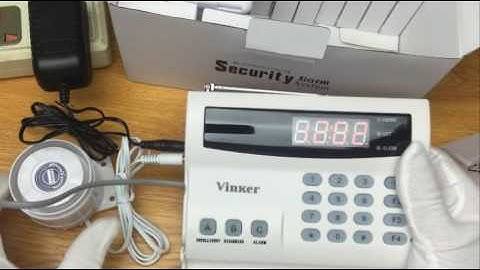 Connection of Wireless Home Alarm System Kit Vinker T-01