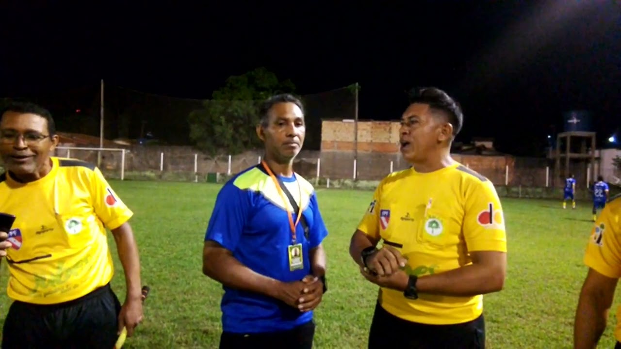 A Emtrevista com o trio de arbitragem lá no campo do morada nova 