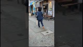 Download Lagu Middle Eastern man in blue suit is late. #middleeast #palestine #israel #peace #war #late #subway MP3