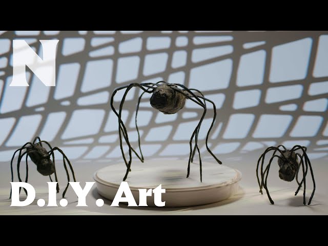 D.I.Y. wire sculptures inspired by Louise Bourgeois's “Spider