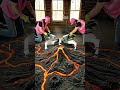 This Floor Hides a Tiny Volcano World… Look Closer 👀✨ #shorts #epoxyfloor
