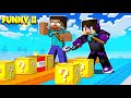 Minecraft, But Trolling HEROBRINE In Lucky Block Race...