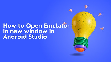 How to Open Emulator in new window in Android Studio