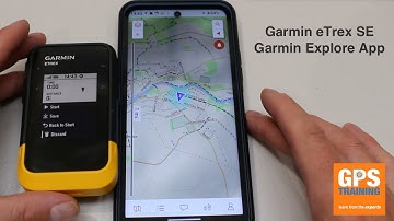 Using the Garmin Explore App alongside the eTrex SE for Navigating a Course