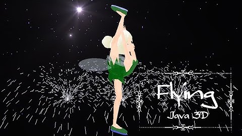 Java 3D: Flying Tinker Bell Skating Figures (Cute Biellmann Spin)_4/空飛ぶティンカーベルのスケート