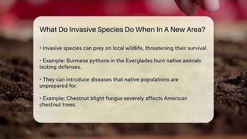 What Do Invasive Species Do When In A New Area? - Ecosystem Essentials