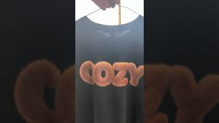 Cozy Teddy Bear Texture Text Effect Shirt DIY 🧸 DTF Owl Transfers