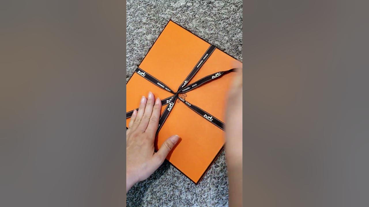 hermes box with ribbon