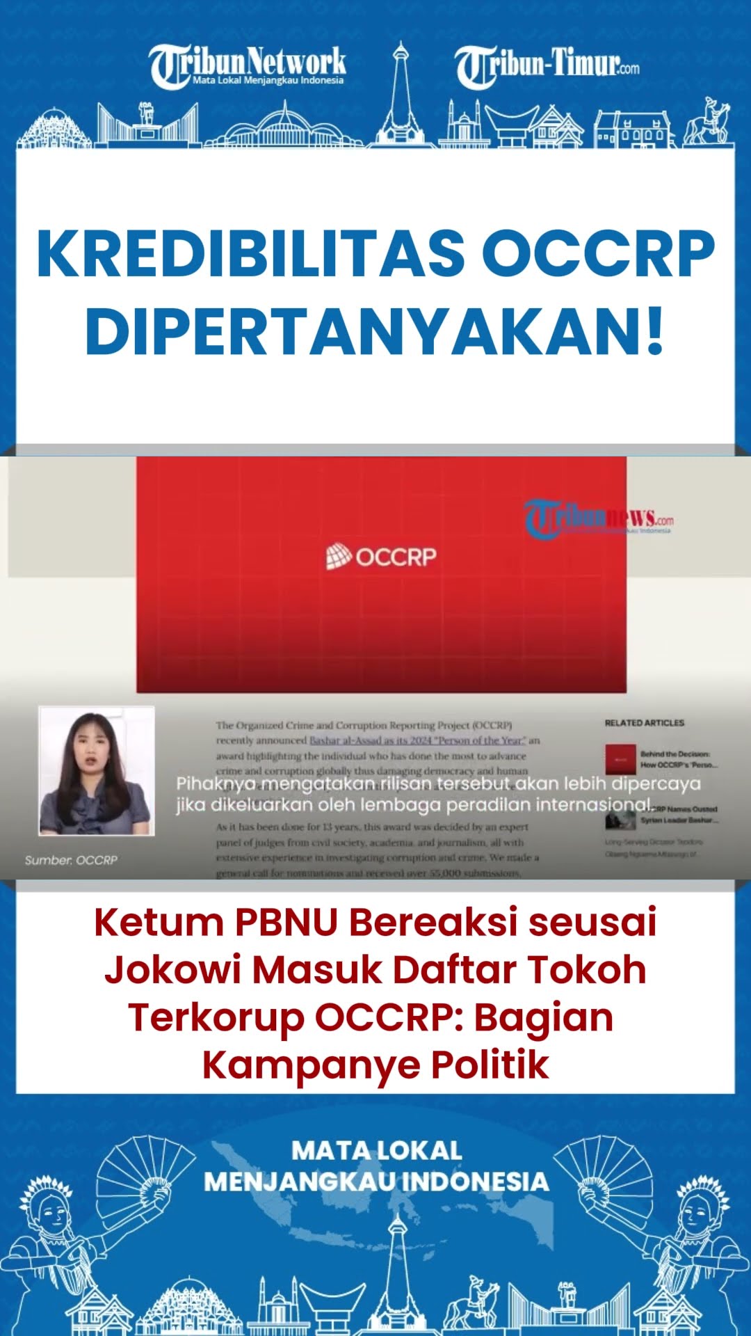 SHORT Gus Yahya Pertanyakan Kredibilitas OCCRP Usai Tetapkan Jokowi jadi Tokoh Terkorup!