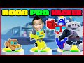 Roblox transforming toy simulator noob vs pro vs hacker kids gameplay