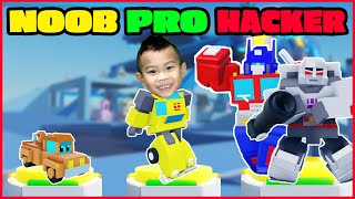 Roblox Transforming Toy Simulator? Noob Vs Pro Vs Hacker Kids Gameplay