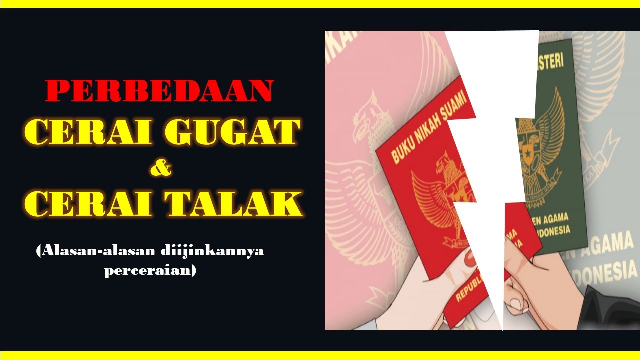 Apa Perbedaan Cerai Gugat dan Cerai Talak?? Hukum Keluarga YouTube