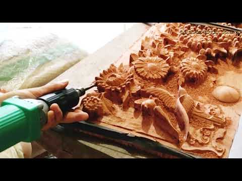 Video Điêu khắc tranh gỗ Tứ Quý của Đồ gỗ La Xuyên Nam Định... - youtube