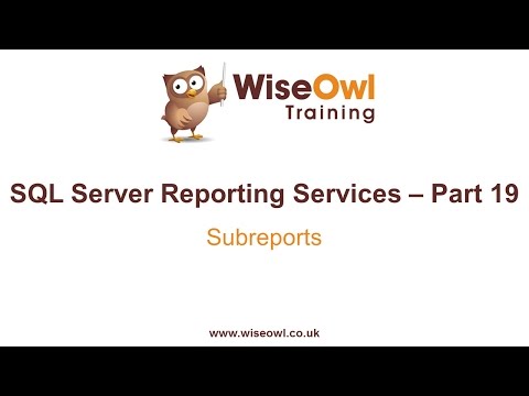 Reporting Services (SSRS) Part 19 - Subreports