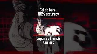 Gol de Barou 99% accuracy - Japón x Francia | Kballero