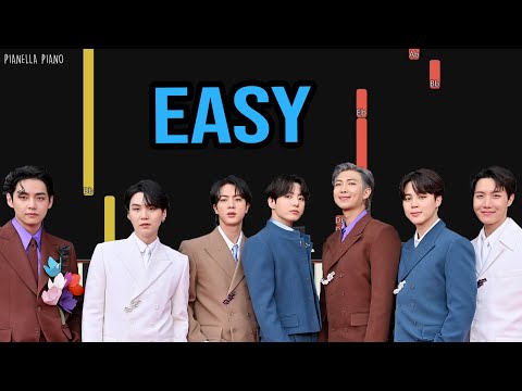 BTS FIRE EASY Piano Tutorial By Pianella Piano