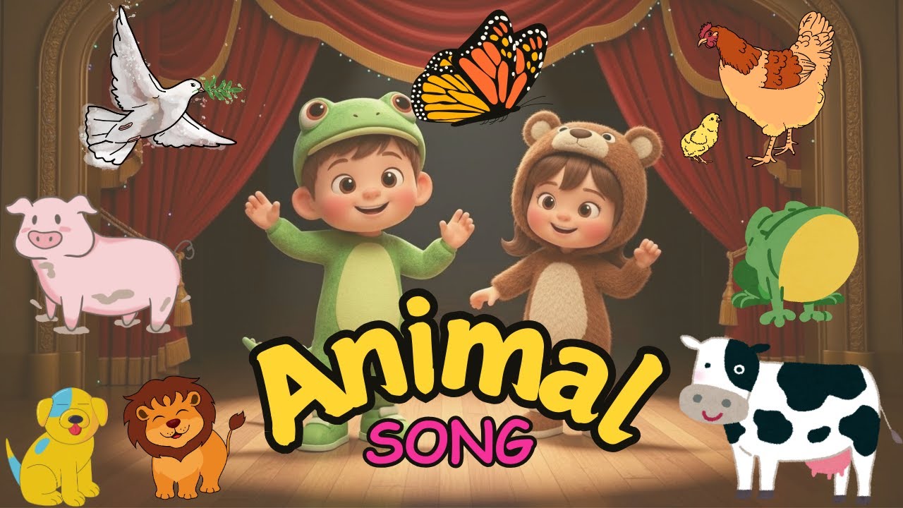 Animal Sounds Song 🐄🐷🦁 | Sing & Play with Animals for Kids