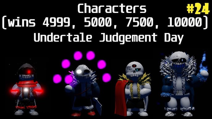 Undertale Judgement Day High Wins Tier List / 375-10000 Wins Tier List 