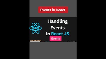 Events In React JS #shorts #youtubeshorts #shortvideo #react #tutorial #code