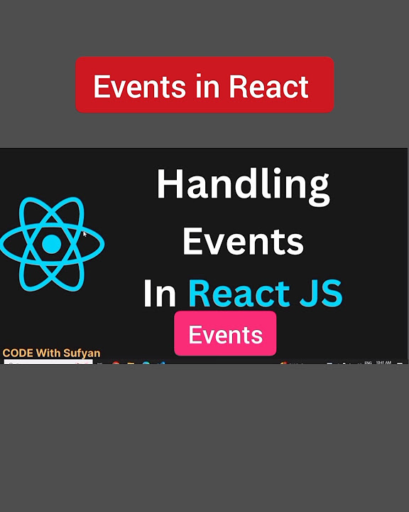 Events In React JS #shorts #youtubeshorts #shortvideo #react #tutorial ...