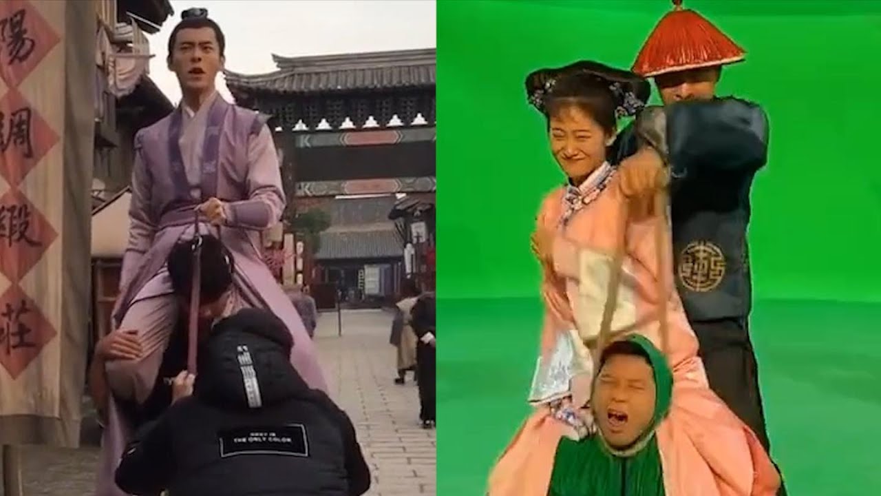 太省事？片场拍骑马戏演员直接骑人头上，网友：一看就不是马头