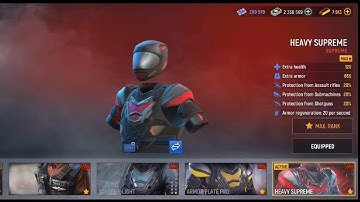 Modern ops // HEAVY SUPREME armor MAX UPGRADE // Gameplay
